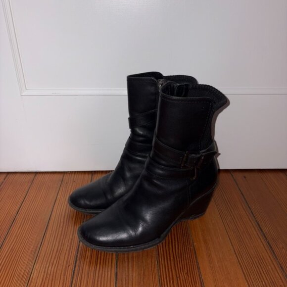 Aquatalia Ankle Boots Black Size 8 - Picture 3 of 9